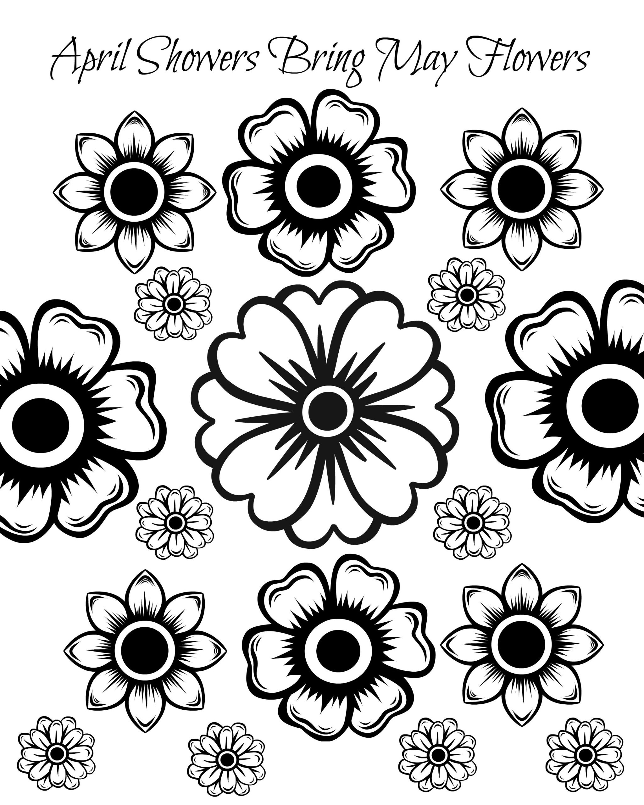 Flower Coloring Sheets