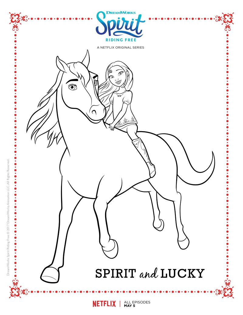 Horse Coloring Pages Spirit