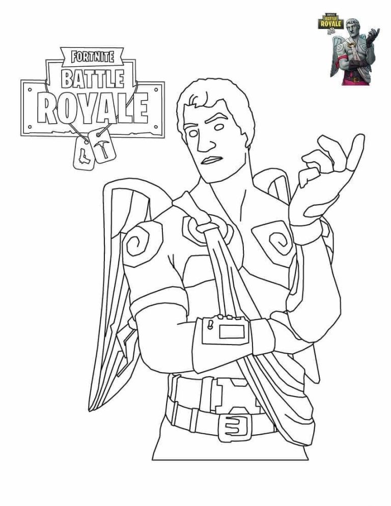 Fortnite Gingerbread Coloring Pages