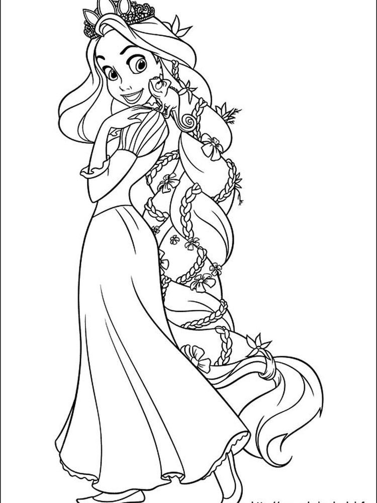 Rapunzel Coloring Pages To Print