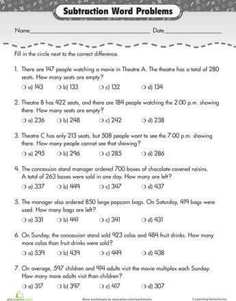 Age Word Problems Worksheet
