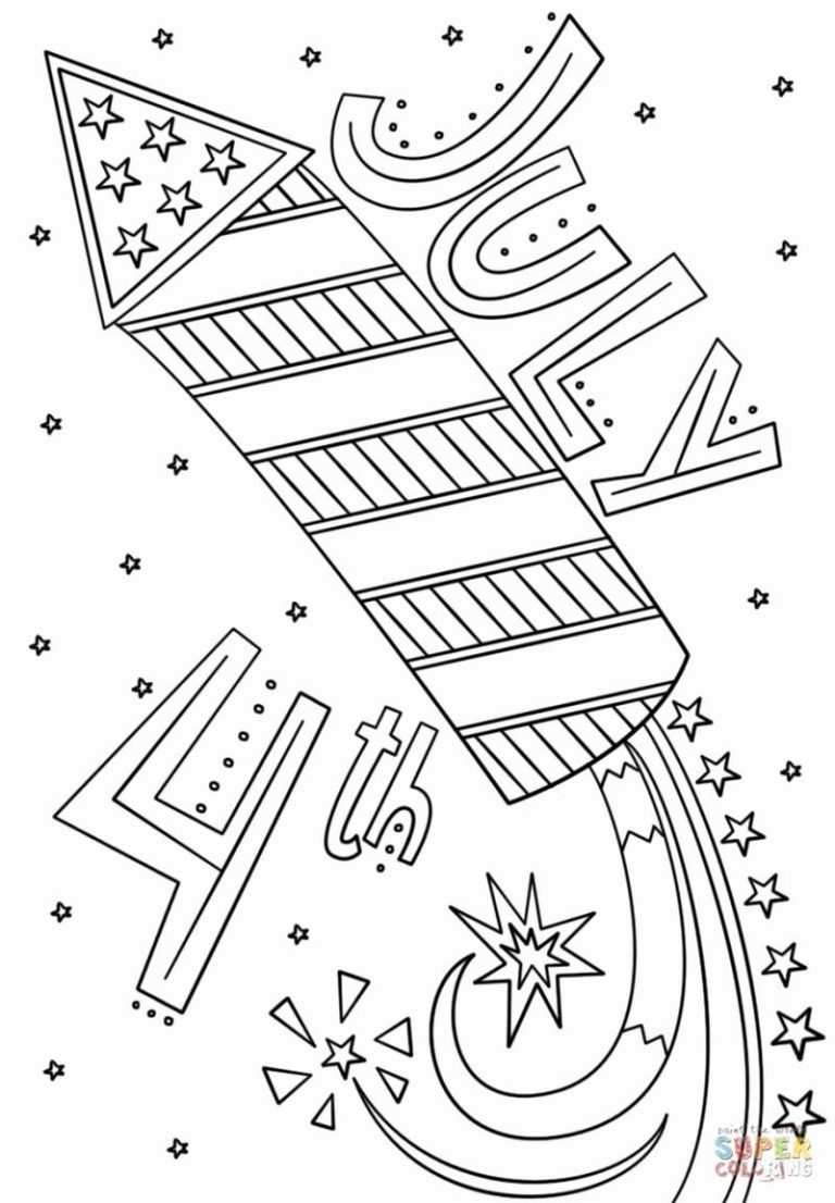 Cute 4th Of July Coloring Pages