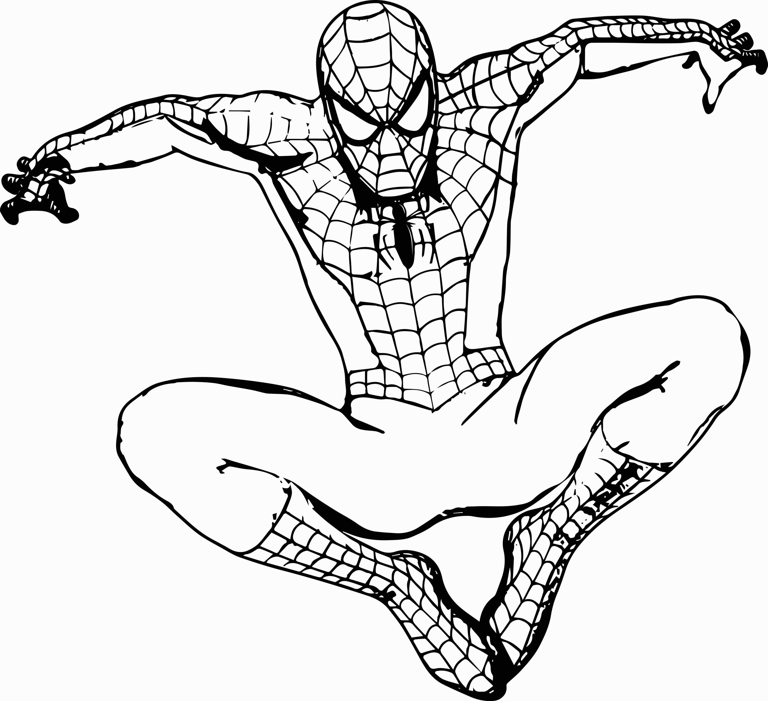 Spiderman Pictures To Color