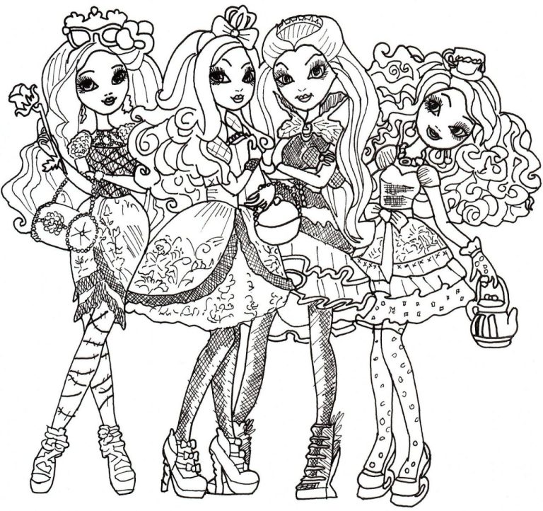 Ever After High Coloring Pages Holly
