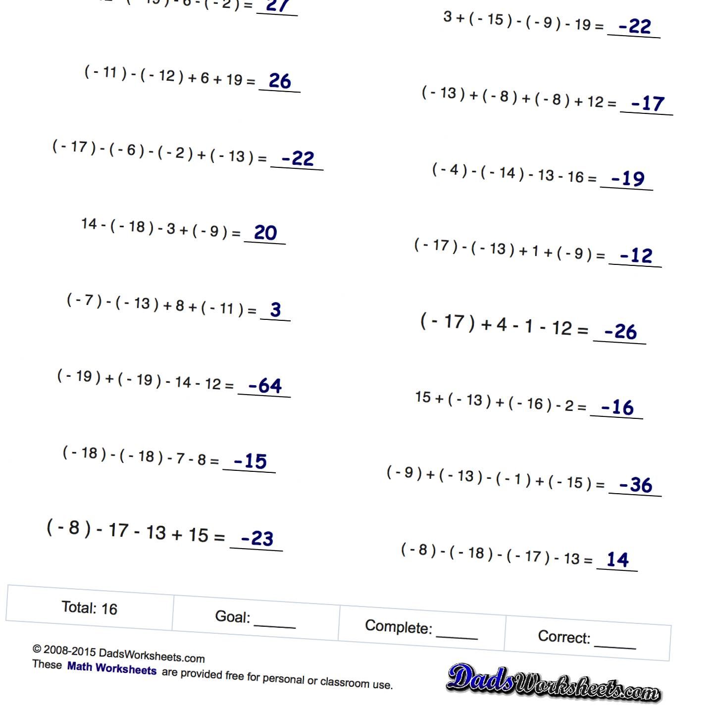 adding-negative-and-positive-numbers-worksheets