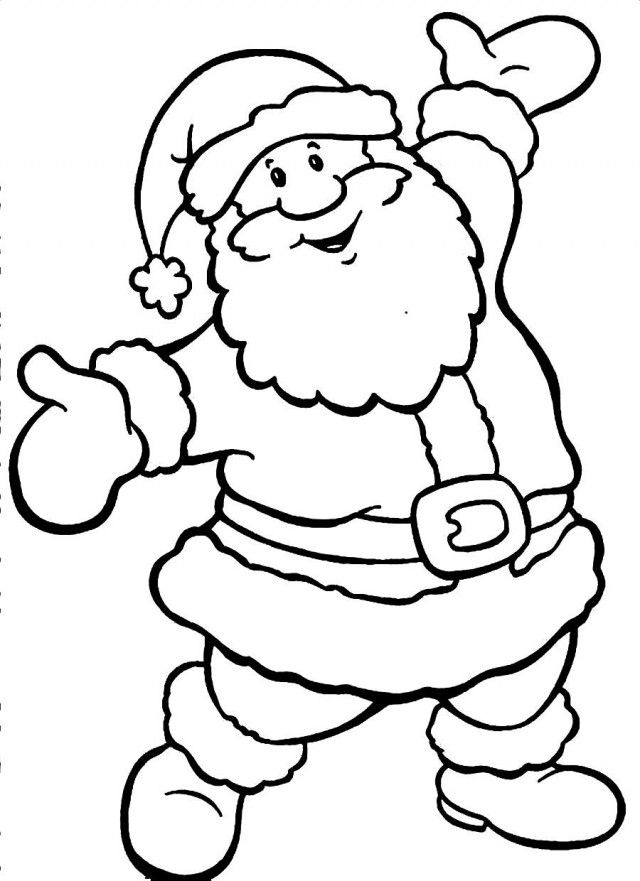 Santa Coloring Pages Printable