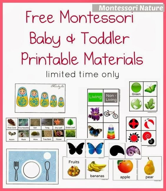 Montessori Free Printables For Toddlers