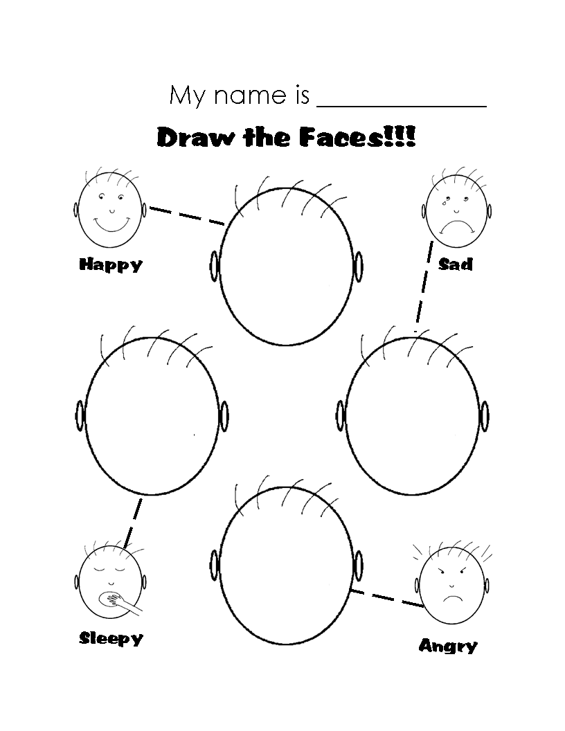 Emotions Worksheets For Kindergarten Pdf