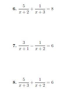 Algebra Solving Equations With Fractions Worksheet