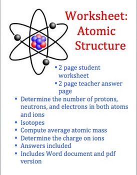 Average Atomic Mass Worksheet