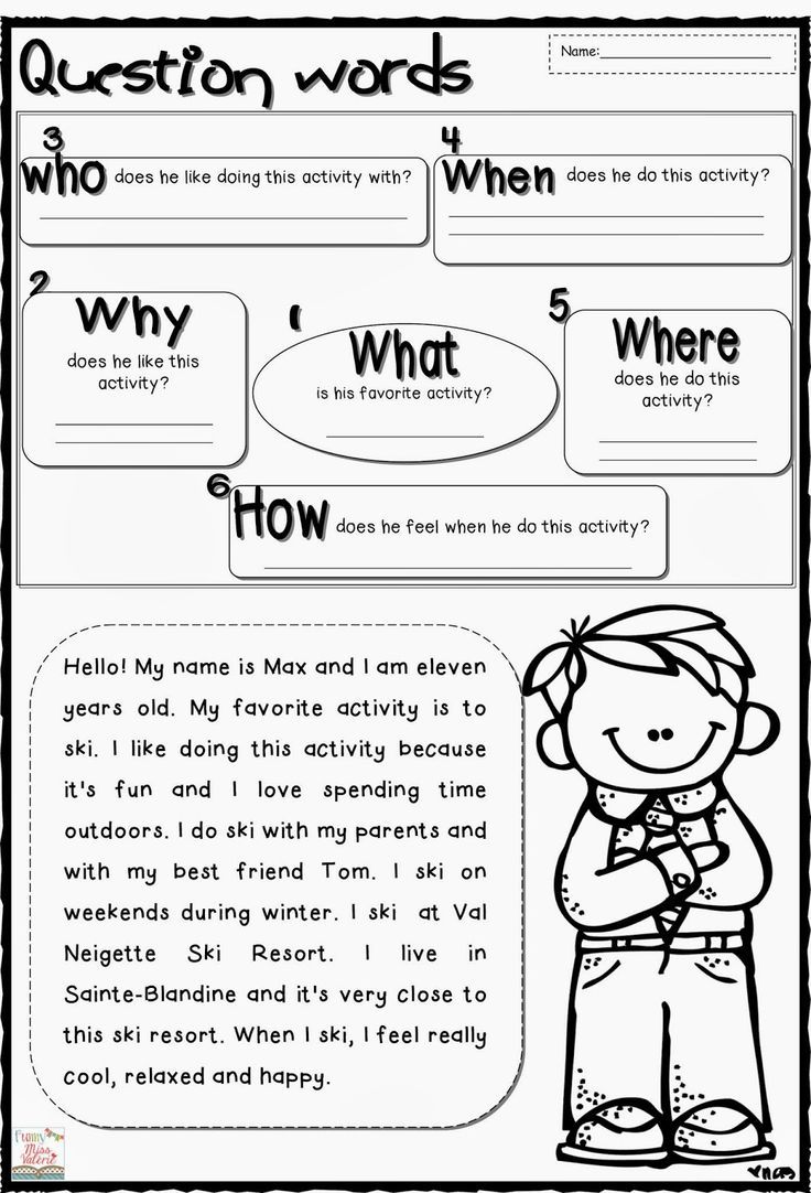 Wh Questions Worksheets Reading Comprehension