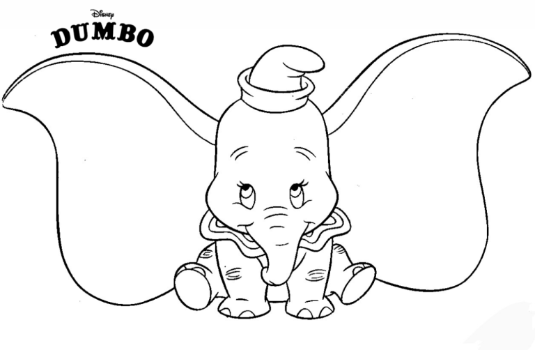 Baby Dumbo Coloring Pages