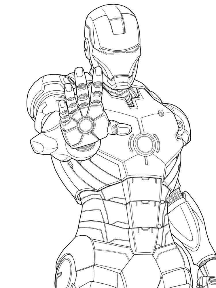 Iron Man Coloring Pages Marvel