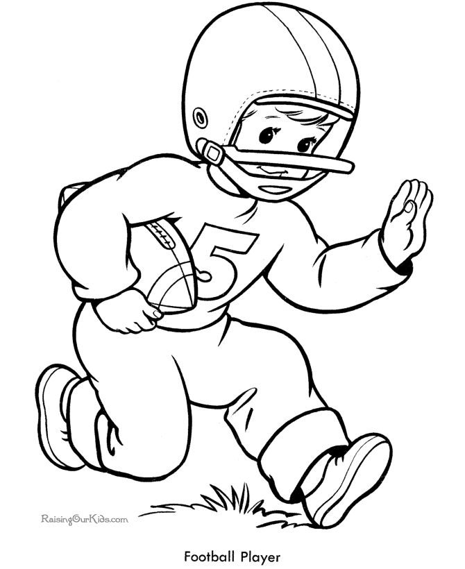Coloring Pages For Boys Football