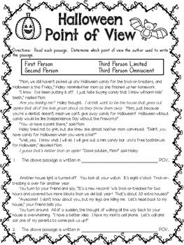 Point Of View Worksheets 1st Grade