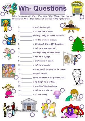 Wh Questions Worksheets With Answers Pdf