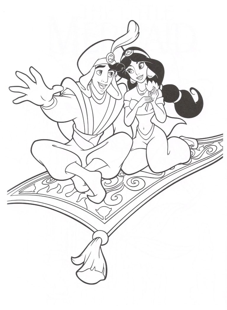 Aladdin Coloring Pages Printable