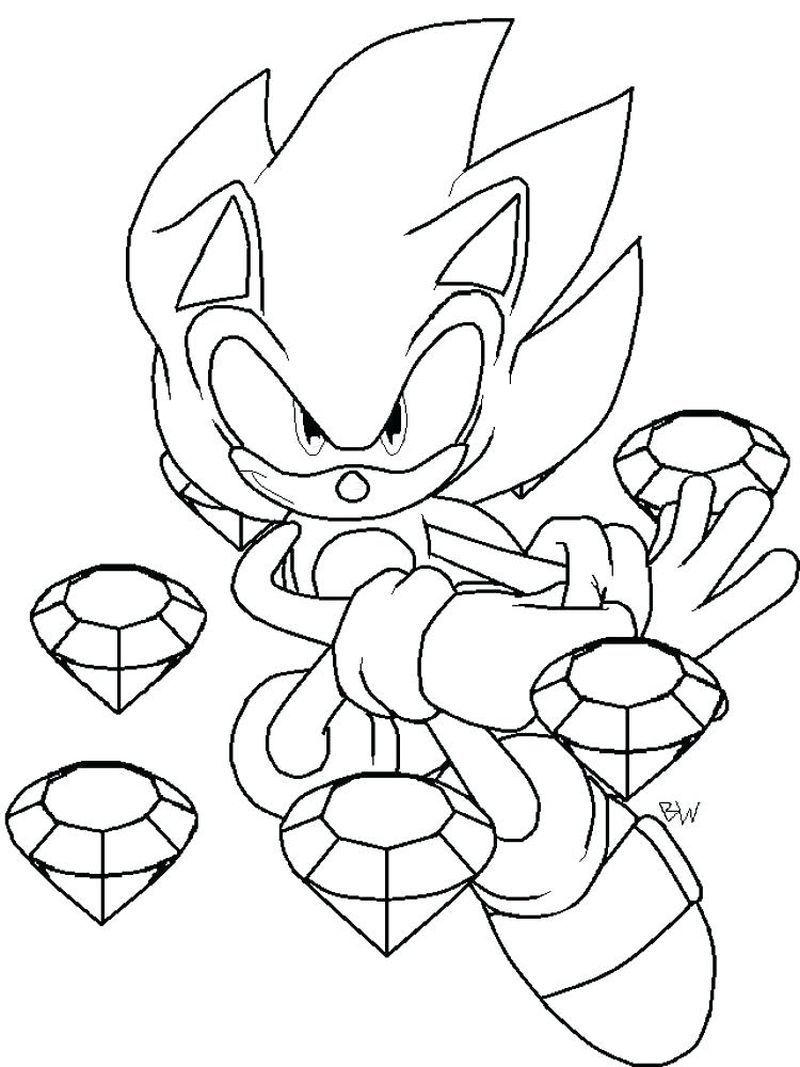 Sonic Coloring Pages To Print