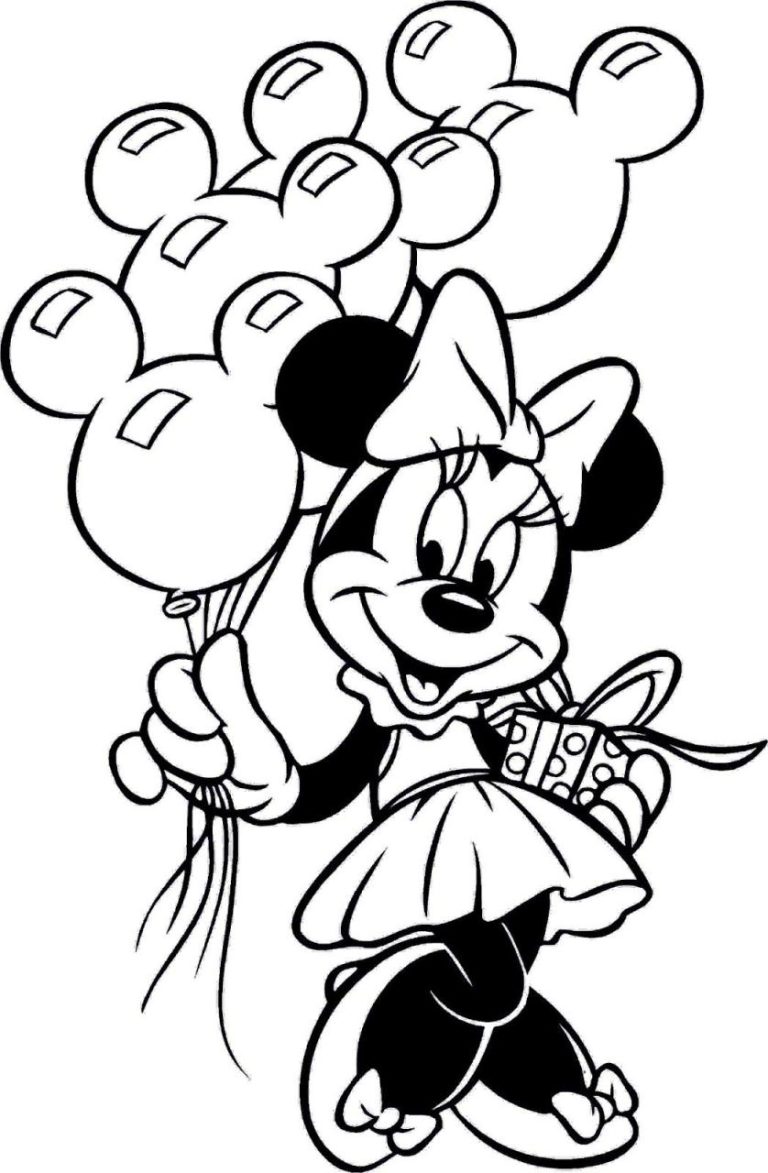 Minnie Coloring Pages For Kids