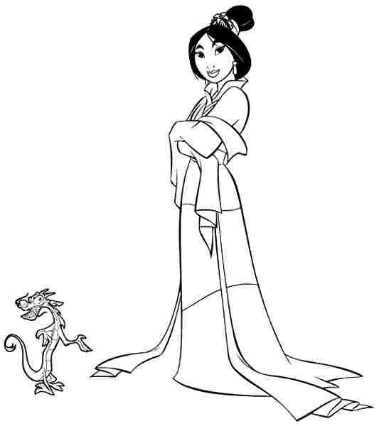 Mulan Coloring Pages To Print
