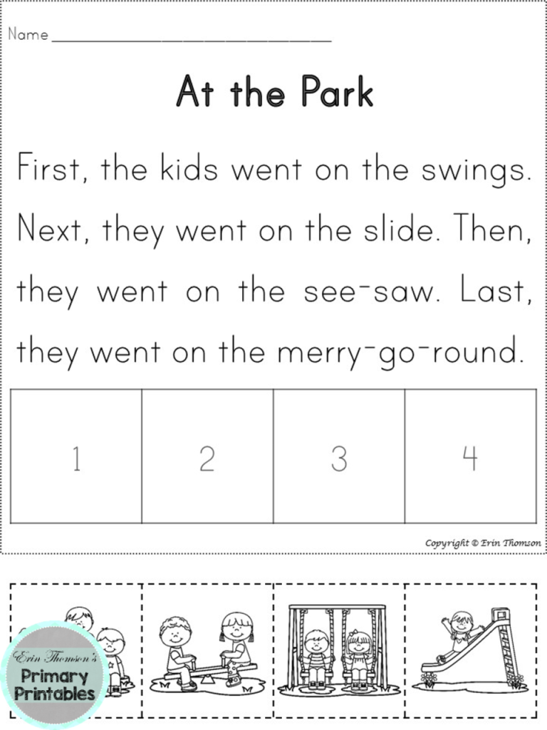 Sequencing Worksheets With Pictures