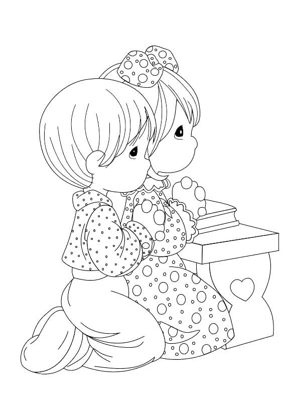 Precious Moments Coloring Pages Fall