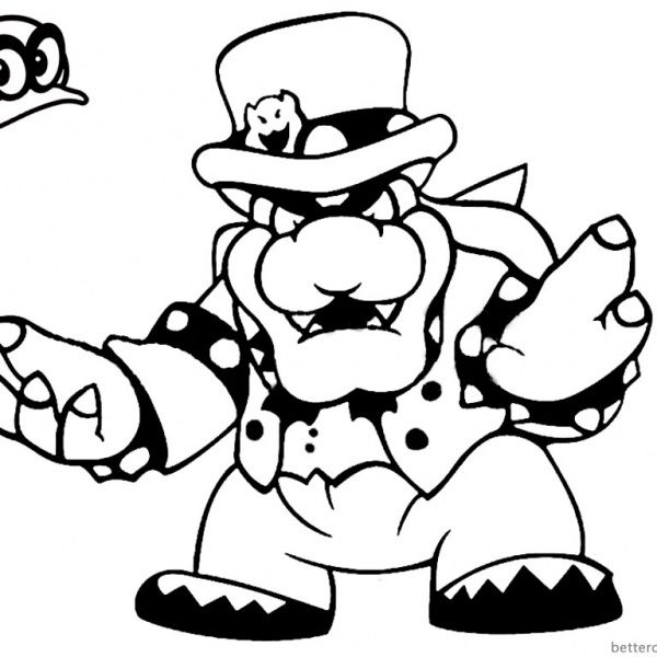 Bowser Coloring Pages To Print