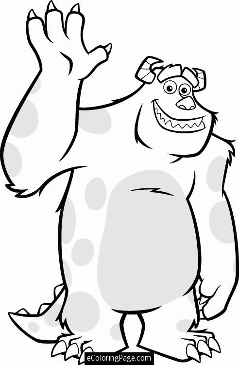 Monsters Inc Coloring Pages Sully