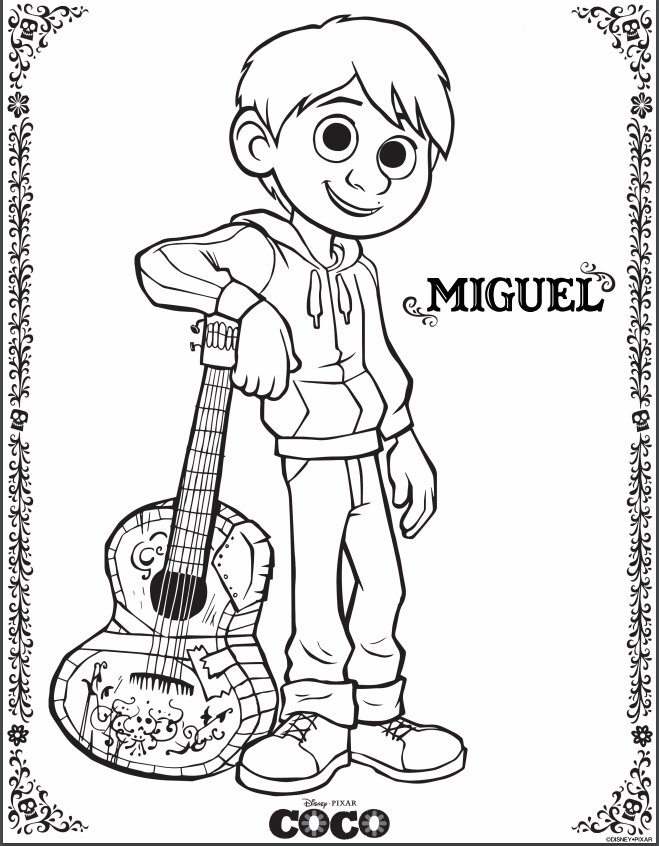 Coco Coloring Pages Free