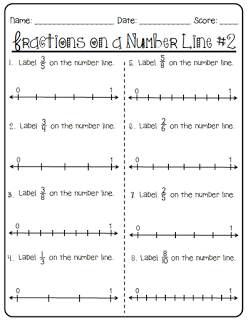Fractions On A Number Line Worksheet Year 4