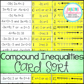 Compound Inequalities Worksheet Solve Each Inequality And Graph Its Solution
