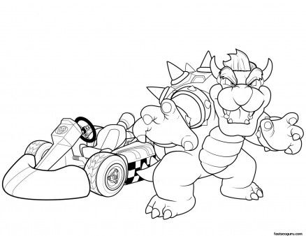 Mario Odyssey Bowser Coloring Page