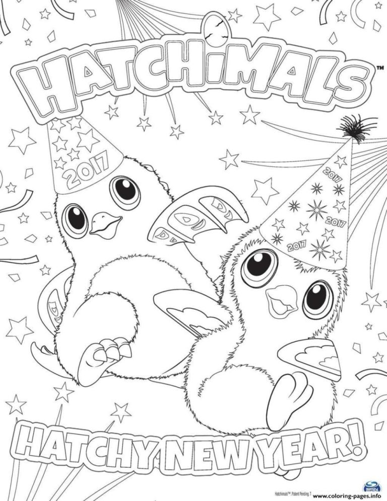 Hatchimal Coloring Pages Printable