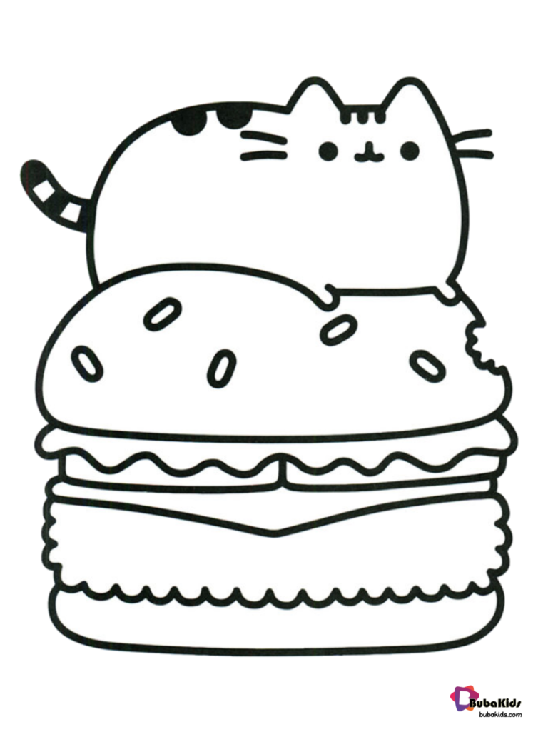 Pusheen Cat Coloring Pages Printable