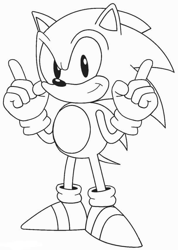 Classic Sonic Coloring Pages
