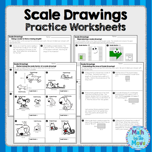 7th Grade Scale Drawing Worksheets