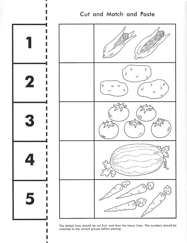 Printable Kindergarten Worksheets Cut And Paste