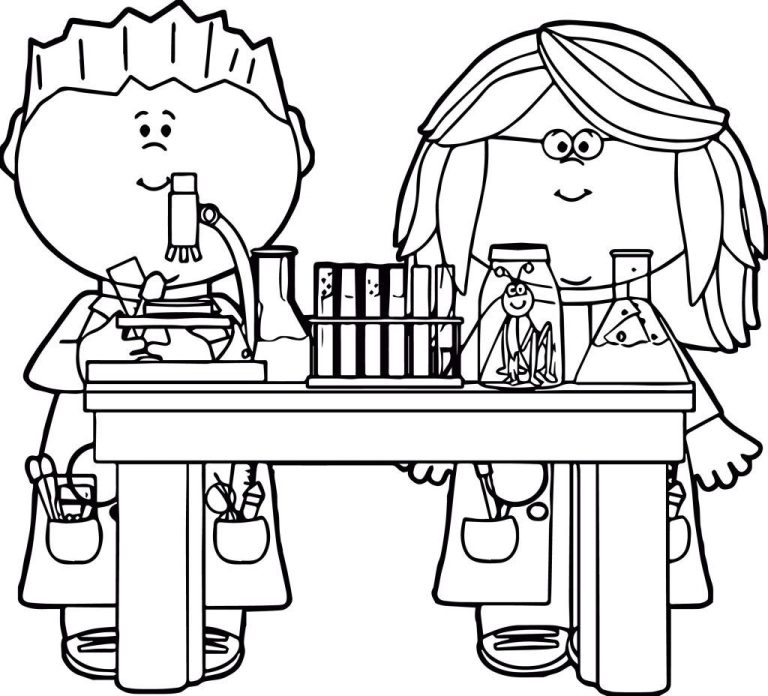 Science Coloring Pages Free