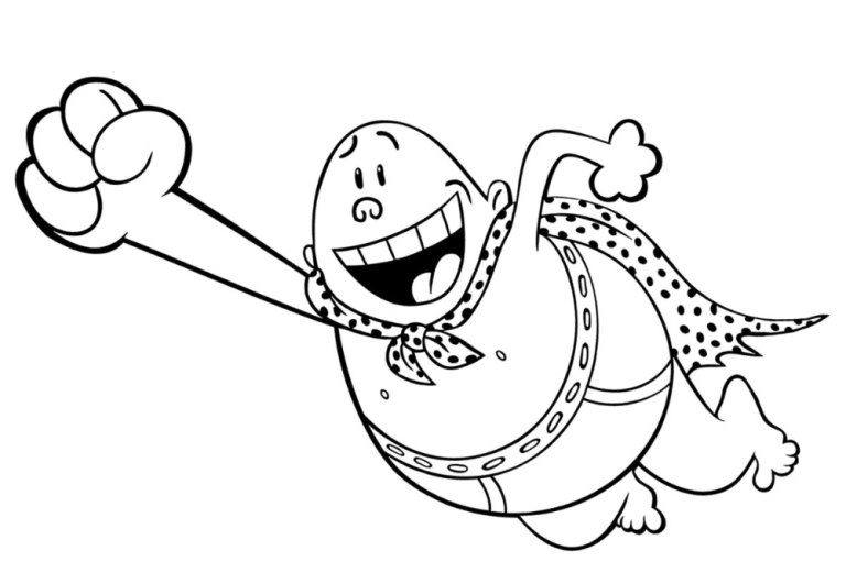 Captain Underpants Coloring Pages Free