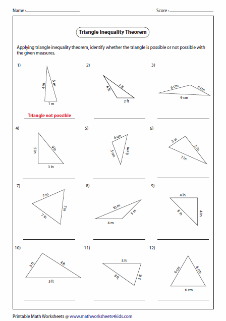 Angles In A Triangle Worksheet Pdf