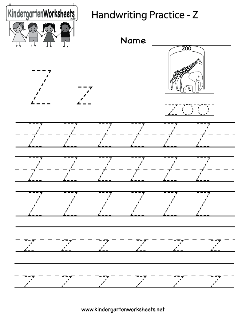 Writing Practice Worksheets For Nursery