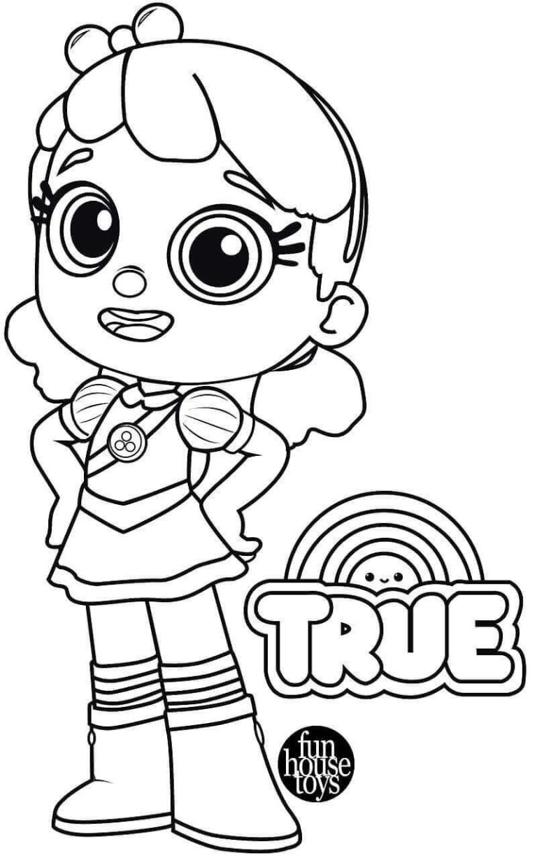 True And The Rainbow Kingdom Coloring Pages