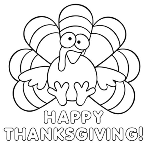 Turkey Happy Thanksgiving Coloring Pages