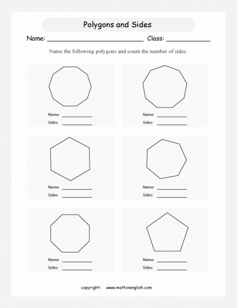 Polygons Worksheet
