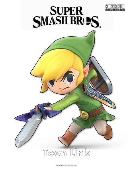 Zelda Coloring Pages Toon Link