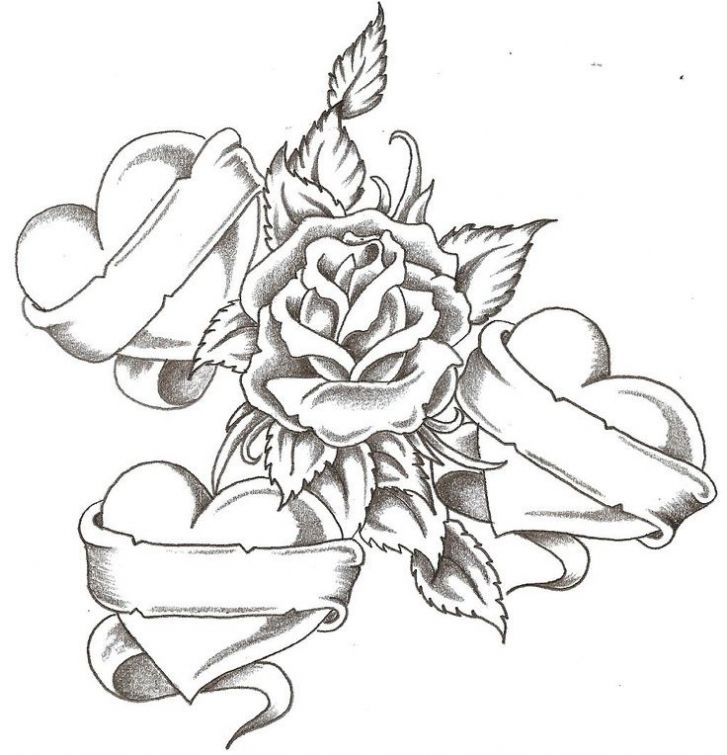 Realistic Roses Coloring Pages