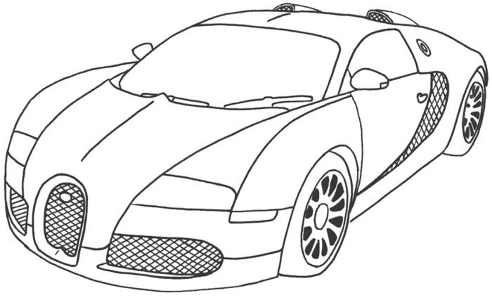 Car Coloring Pages Bugatti