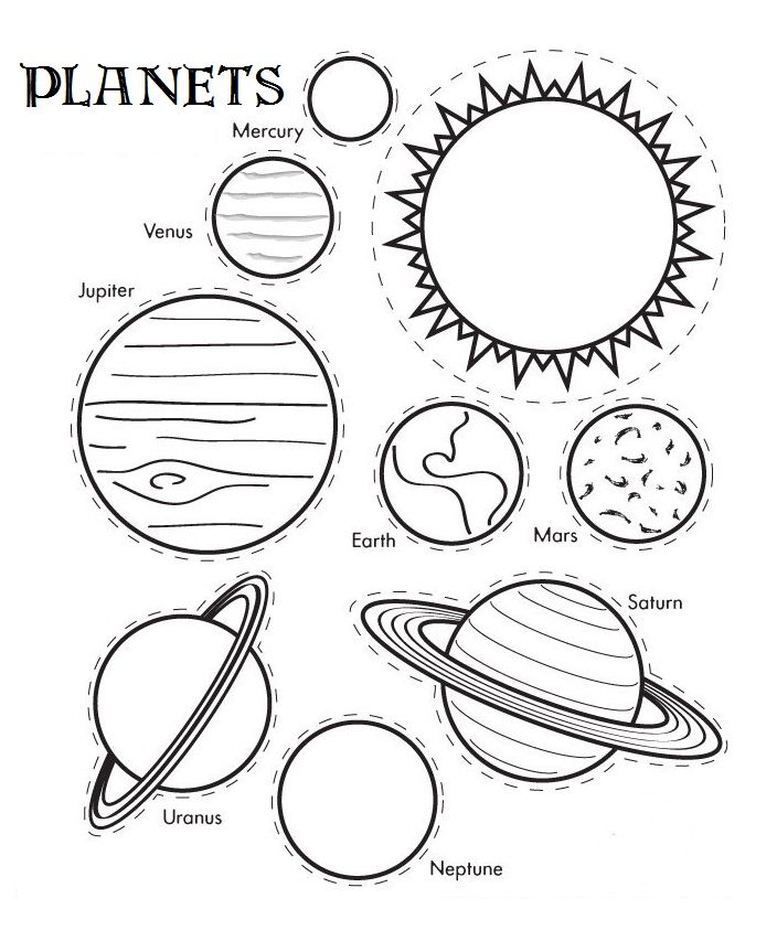 Solar System Coloring Pages For Preschoolers