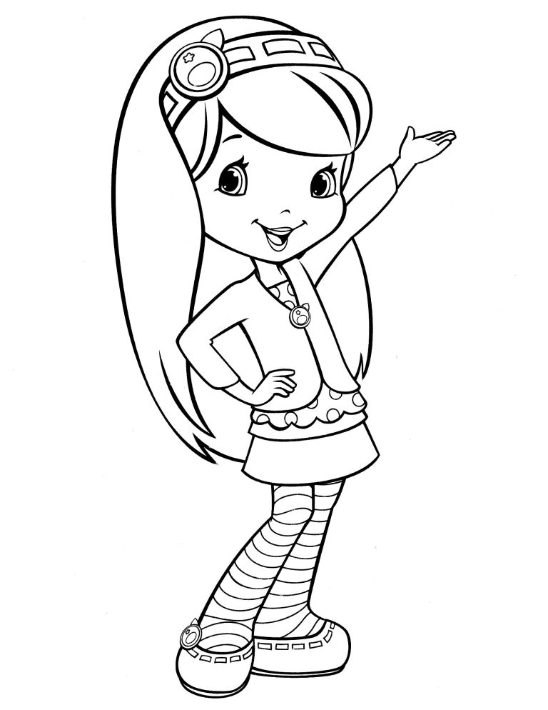 Strawberry Shortcake Coloring Pages Blueberry