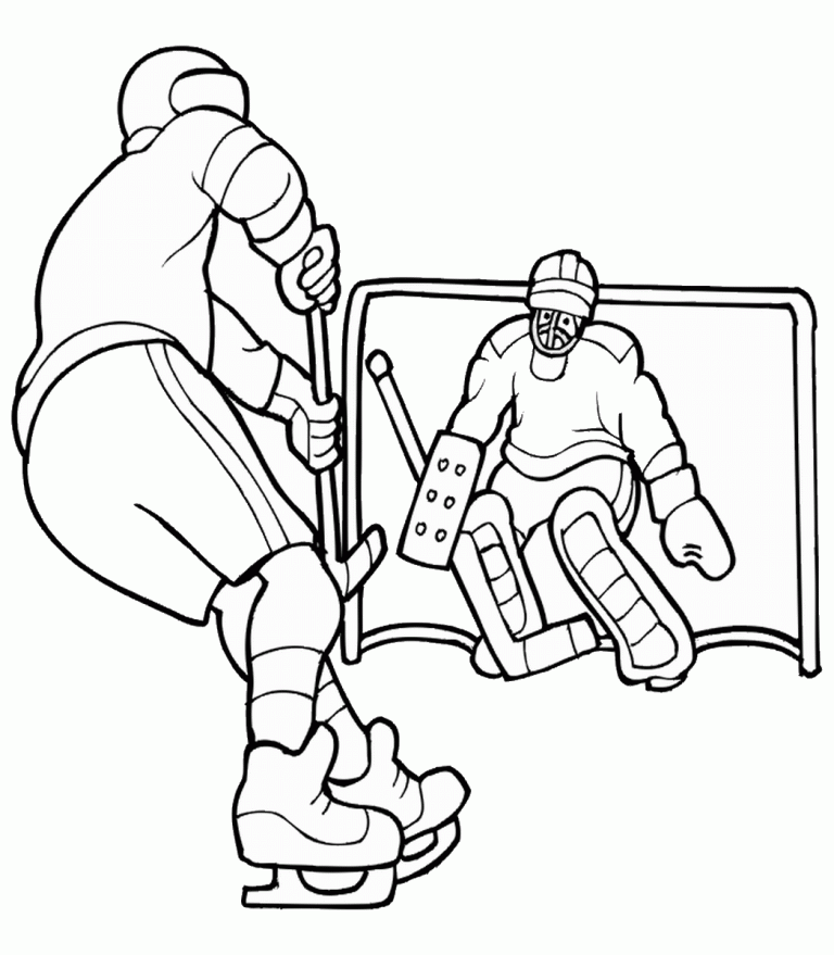 Hockey Coloring Pages Printable